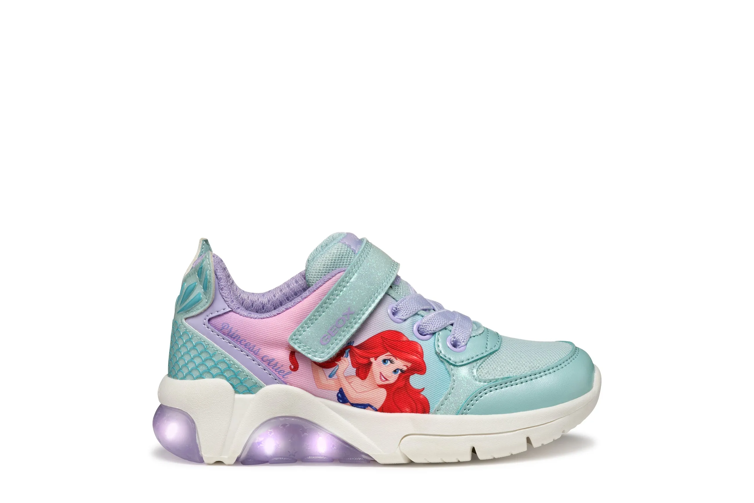Geox παιδικά ανατομικά sneakers με φωτάκια για κορίτσια J55M4B 0ANKC C3B8R FADINLIGHT