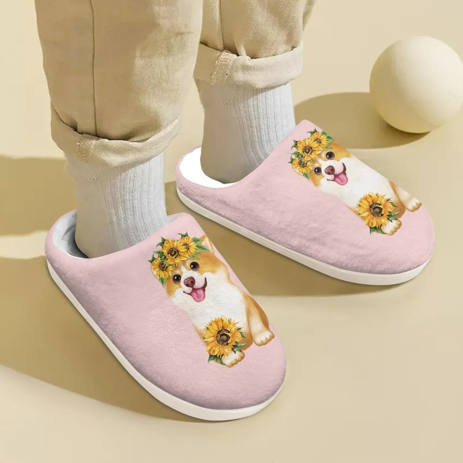 Girls Slippers Memory Foam Toddler Kids Plush Fleece Lined House Shoes Winter Fall