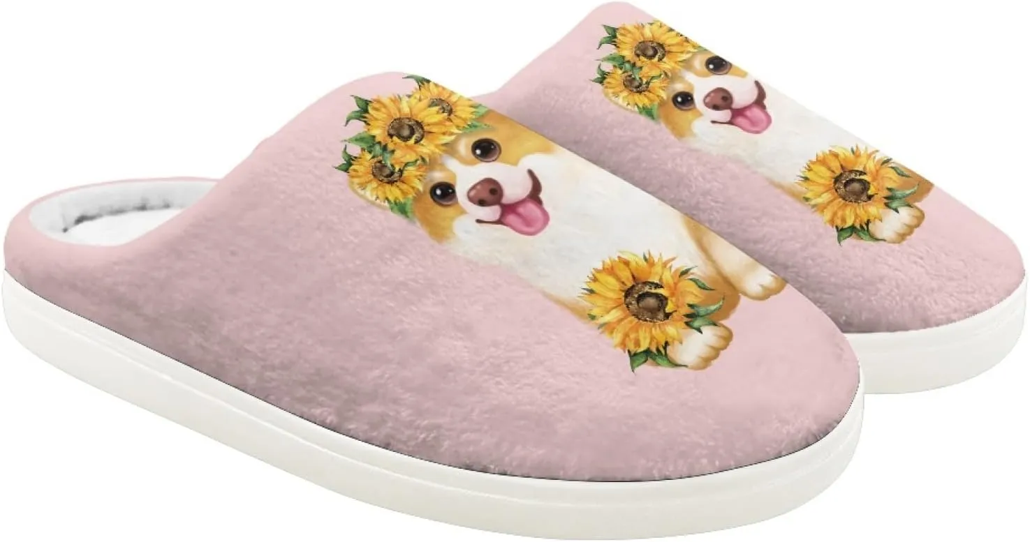 Girls Slippers Memory Foam Toddler Kids Plush Fleece Lined House Shoes Winter Fall