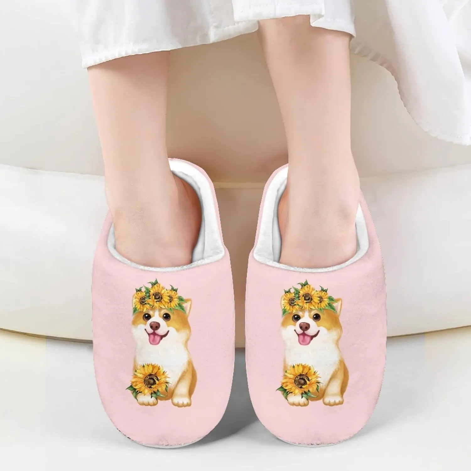 Girls Slippers Memory Foam Toddler Kids Plush Fleece Lined House Shoes Winter Fall