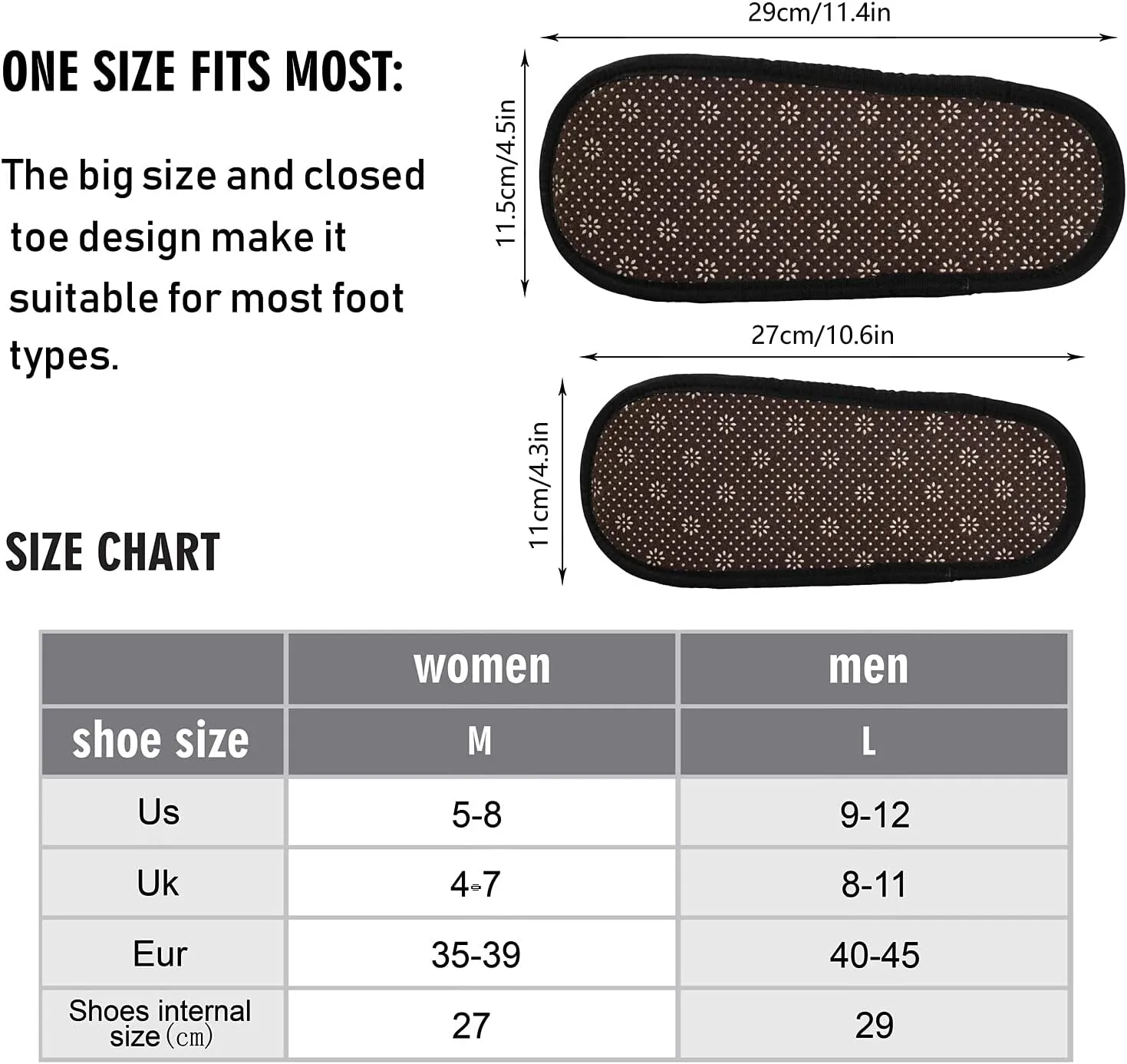 Gredecor Winter Spa Slippers Christmas House Home Slipper Shoes Memory Foam Non Slip for Men Women,5-12