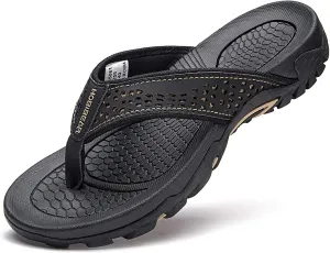 GUBARUN Mens Sport Flip Flops Comfort Casual Thong Sandals Outdoor