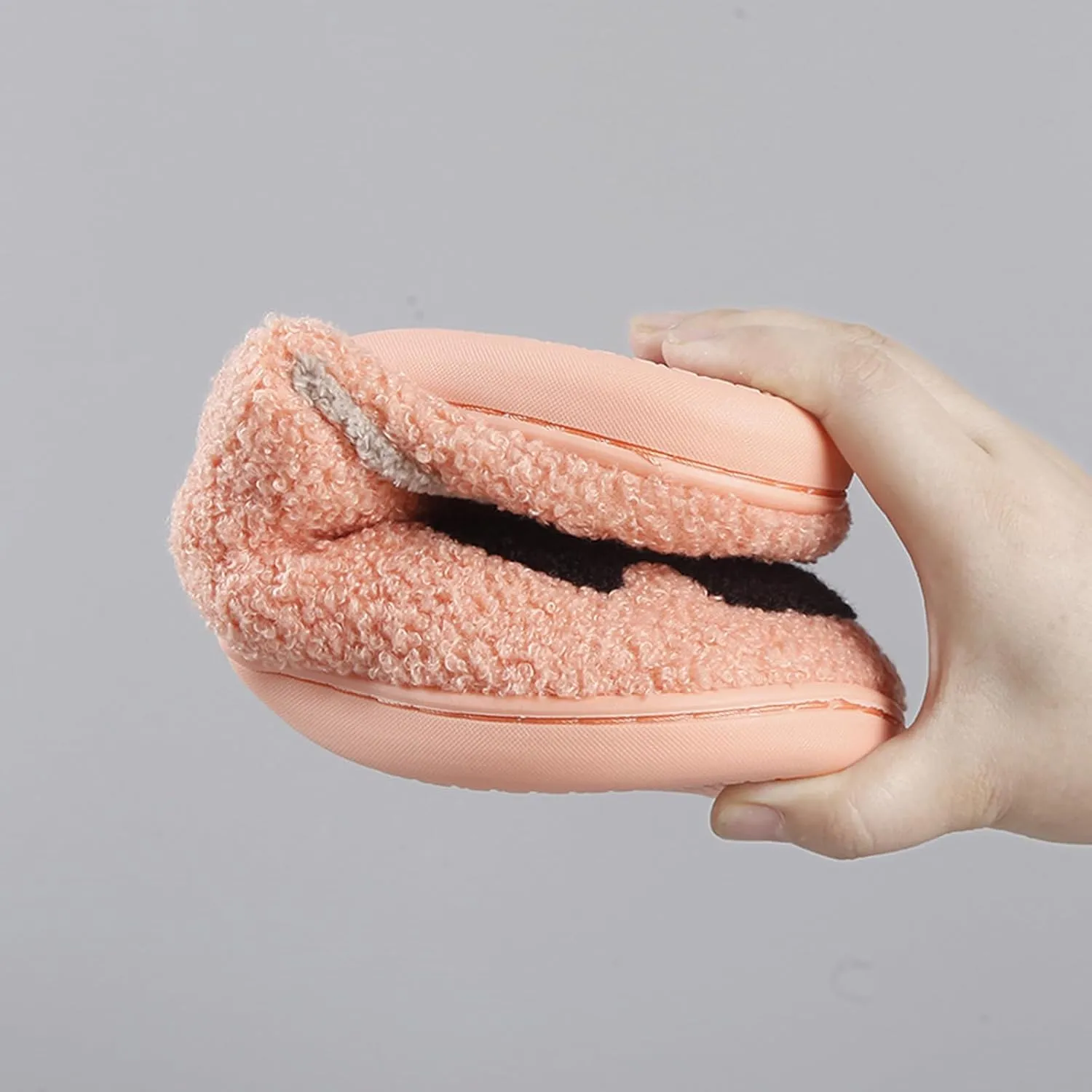 Halloween Pumpkin Slippers for Womens Mens Cute Cartoon Slippers Plush Warm Memory Foam Shoes