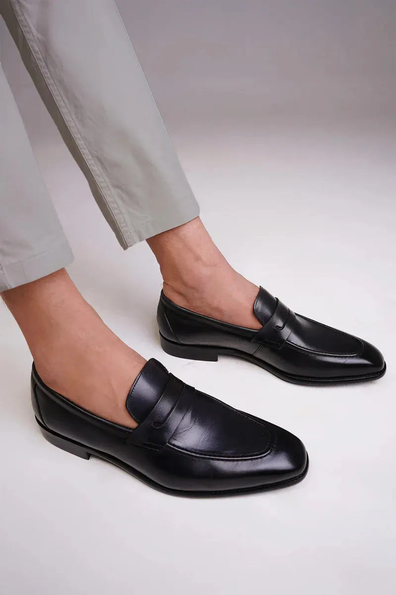Handmade Mens brown leather moccasins, Men brown dress shoes, Gift for him