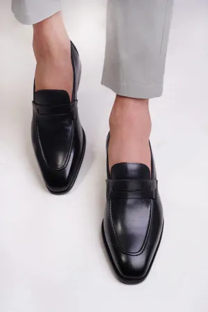 Handmade Mens brown leather moccasins, Men brown dress shoes, Gift for him