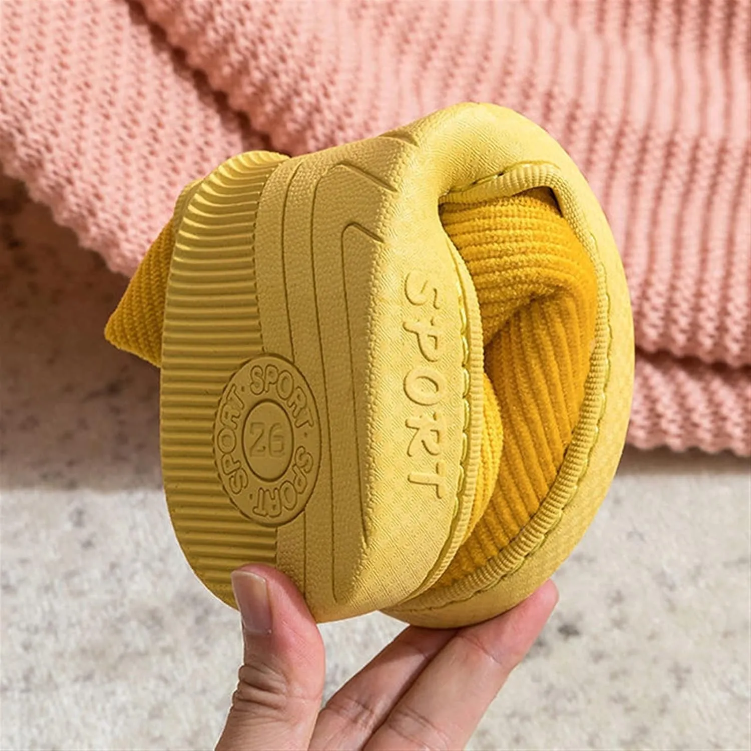 HASMI Men's slippers Winter Warm Cotton Slippers Home Shoes Simple Non-slip Indoor Slides Corduroy Couple Slipper Female Shoes for Women Men Women's slippers