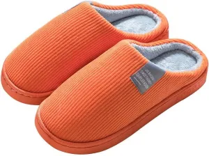 HASMI Men's slippers Winter Warm Cotton Slippers Home Shoes Simple Non-slip Indoor Slides Corduroy Couple Slipper Female Shoes for Women Men Women's slippers