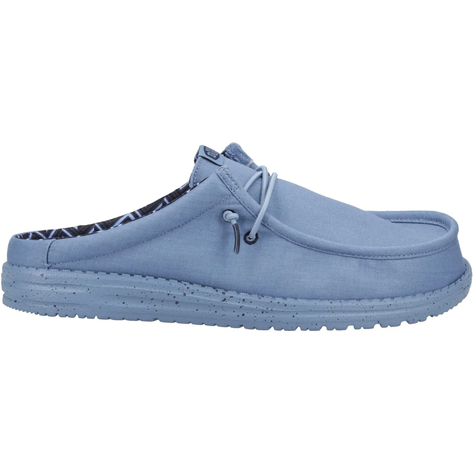 HEYDUDE Wally Slip Canvas 100% Cotton Men's Elemental Blue Slippers