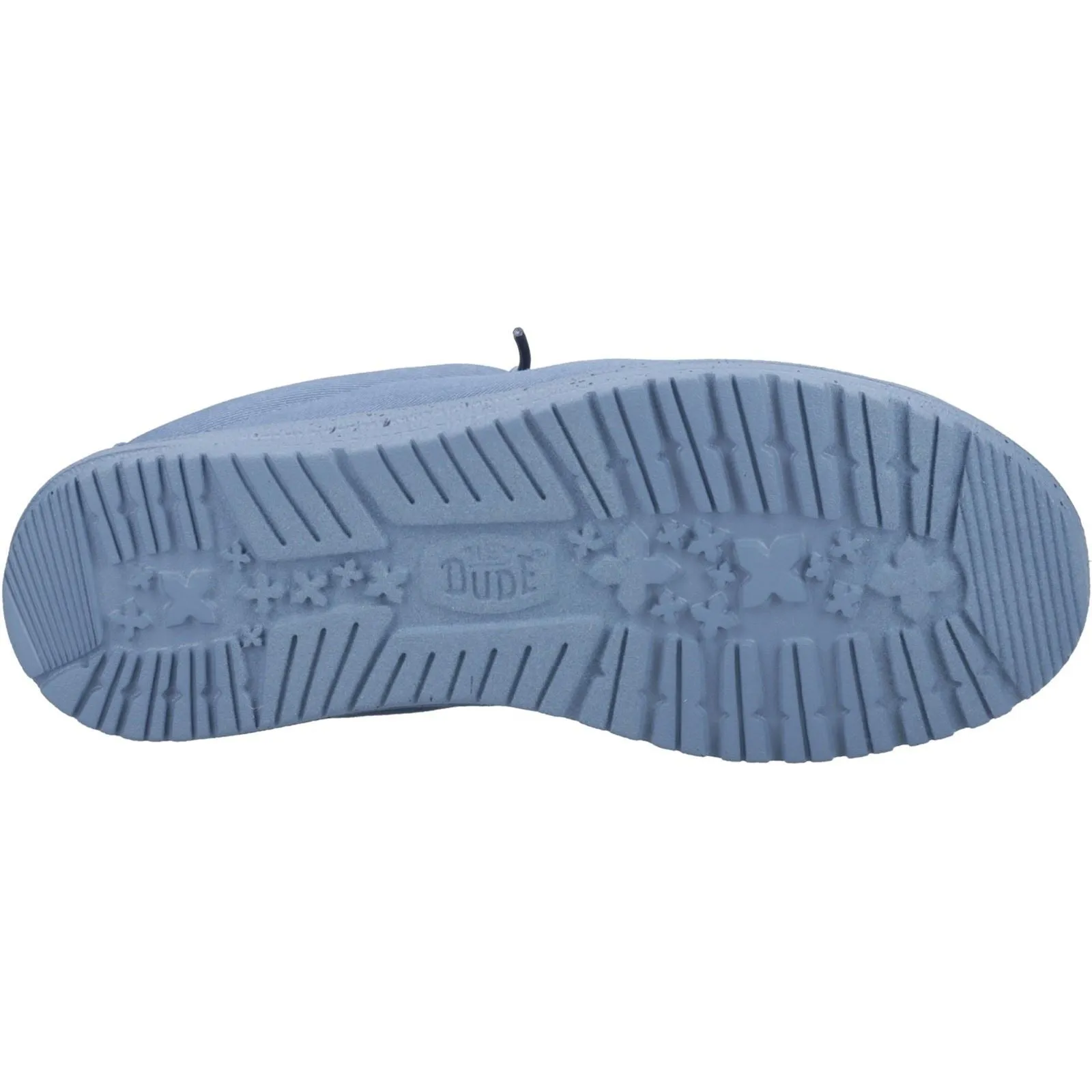 HEYDUDE Wally Slip Canvas 100% Cotton Men's Elemental Blue Slippers