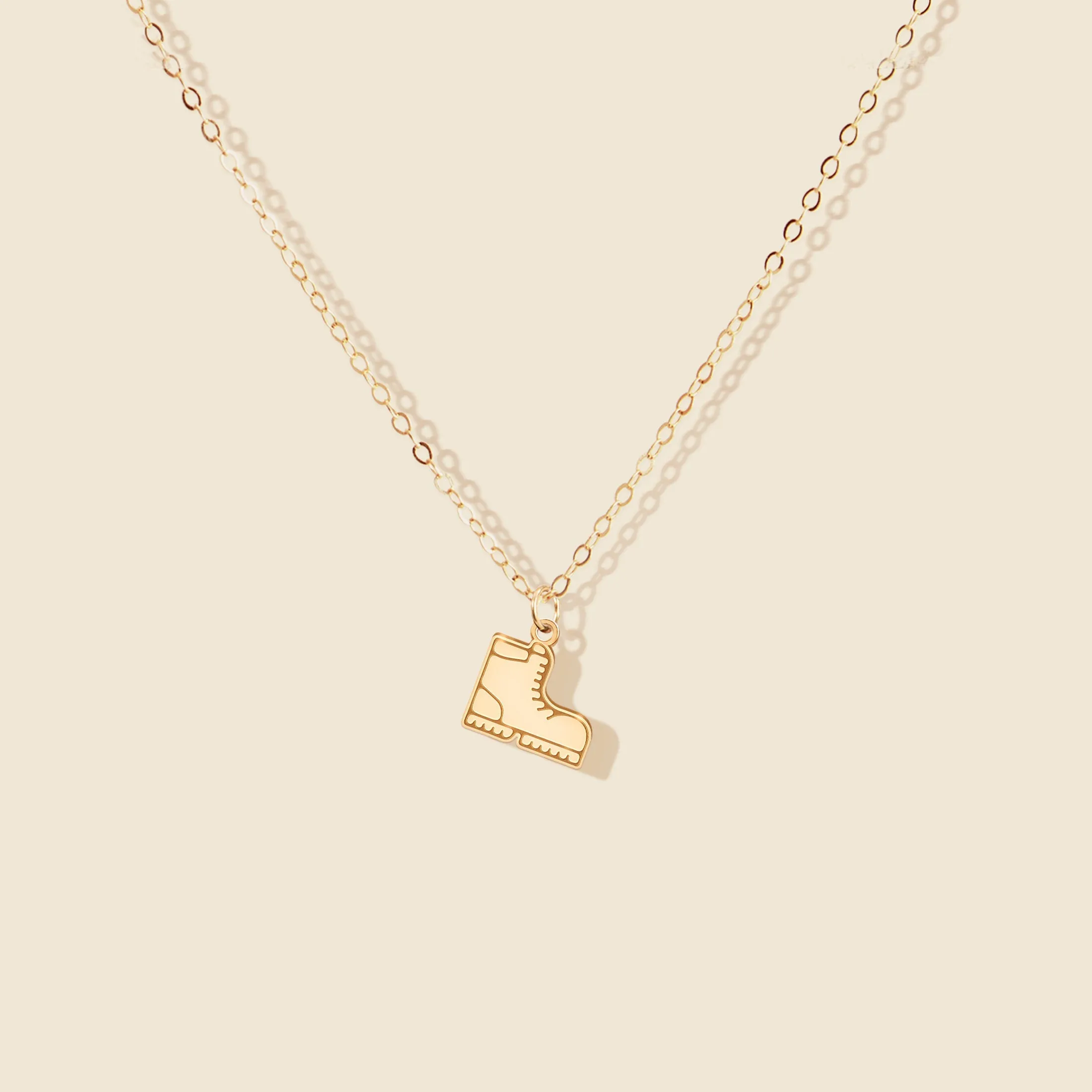 Hiking Boot Necklace
