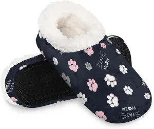 House Slippers for Women Men Winter Fuzzy Memory Foam Slippers Indoor Warm Full Slippers