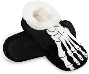 House Slippers for Women Men,Coral Fleece Fuzzy Slippers Socks,Memory Foam Non-Slip Indoor Outdoor Winter Bedroom Shoes