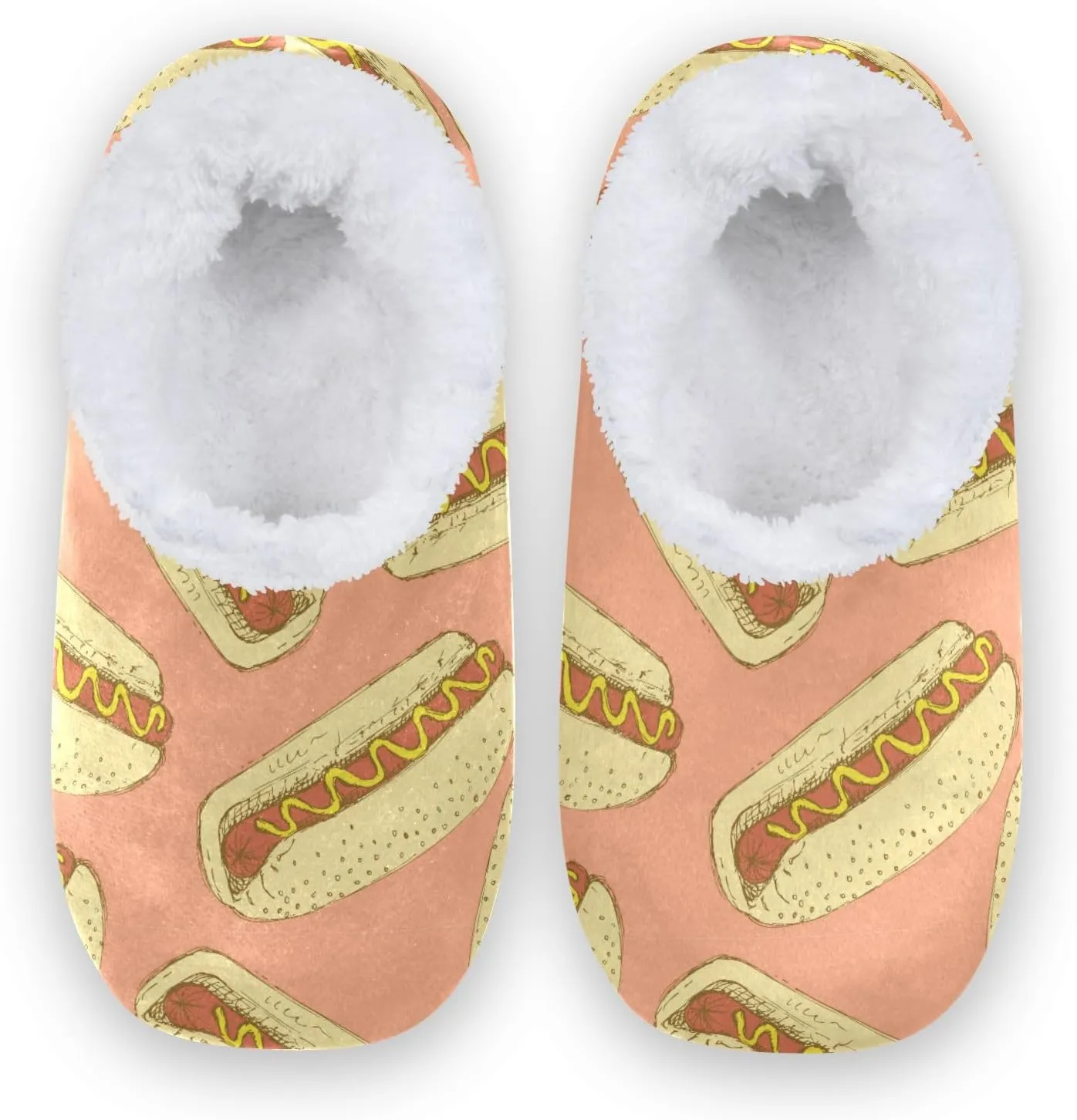 House Slippers Fuzzy Memory Foam Soft Slipper Socks for Woman Men