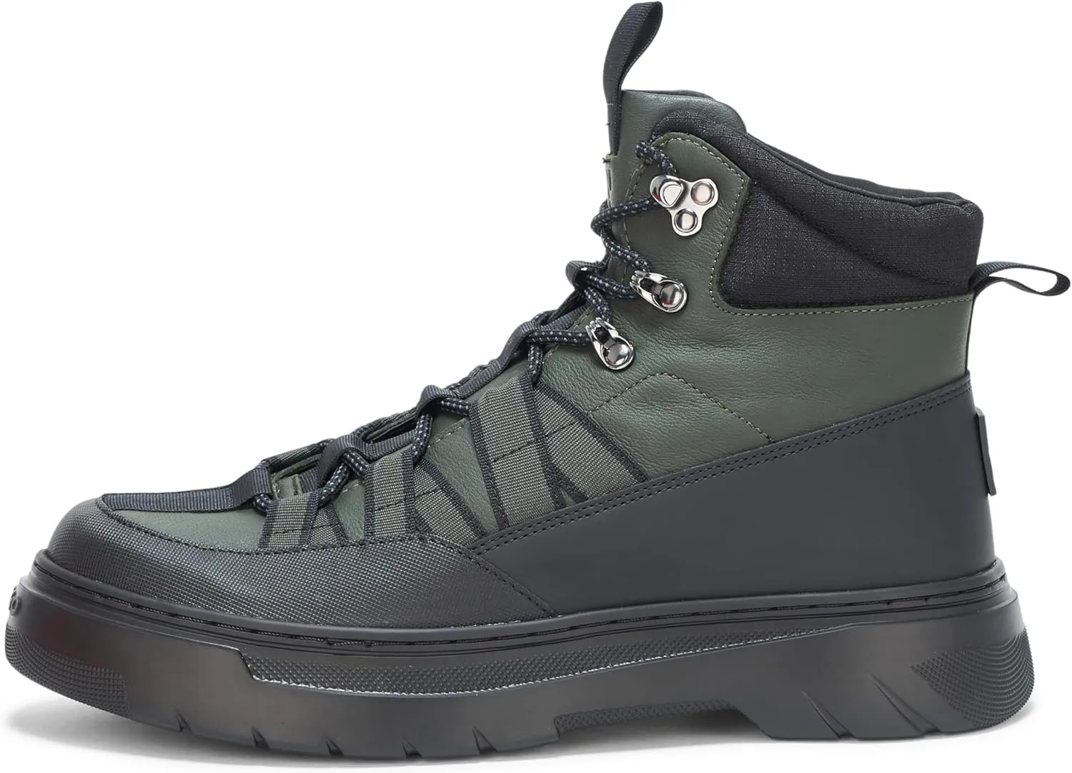 HUGO Men's High Top Hiking Style Lace Up Boot Fashion
