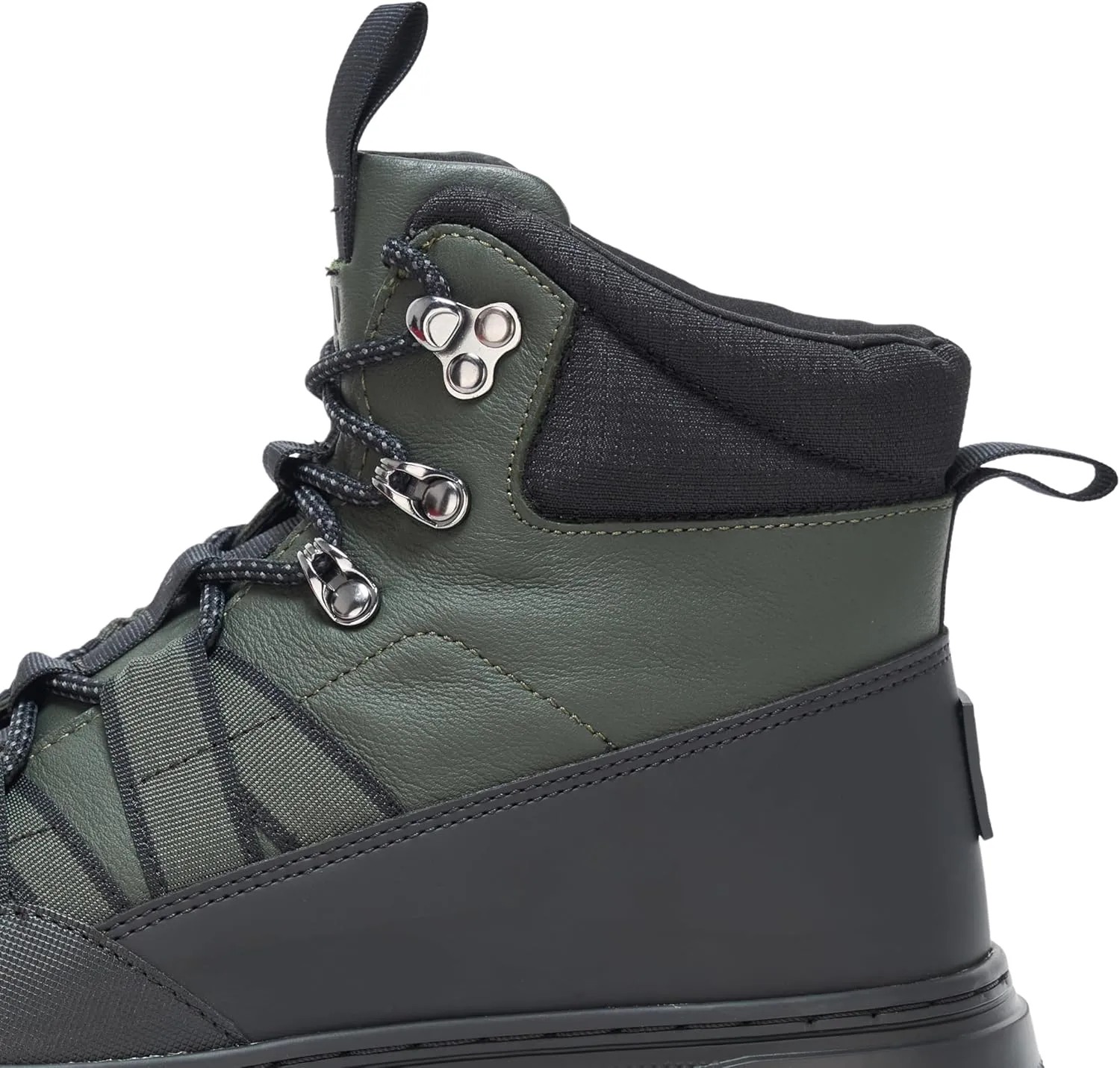 HUGO Men's High Top Hiking Style Lace Up Boot Fashion