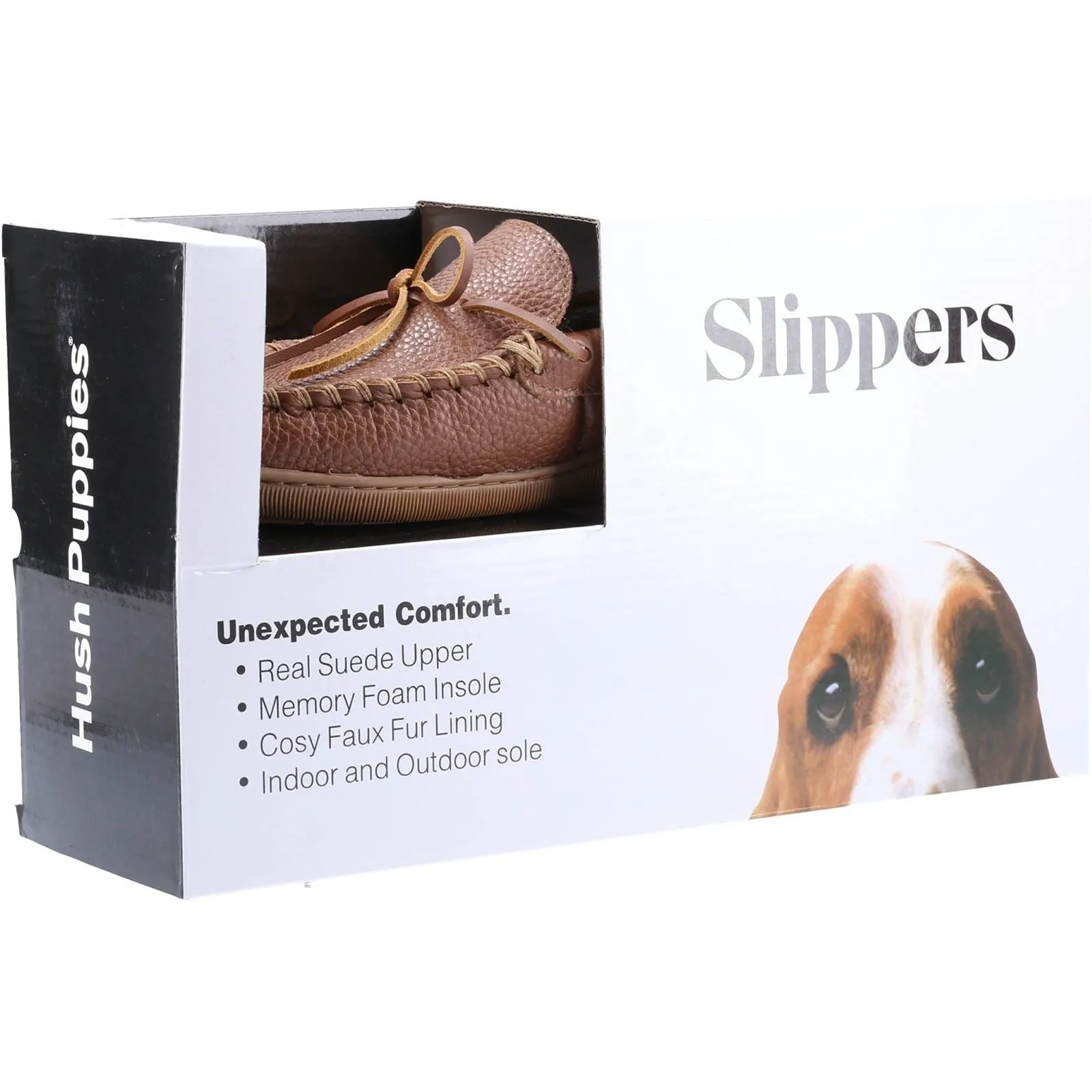 Hush Puppies Men's Ace Leather Slipper in Tan
