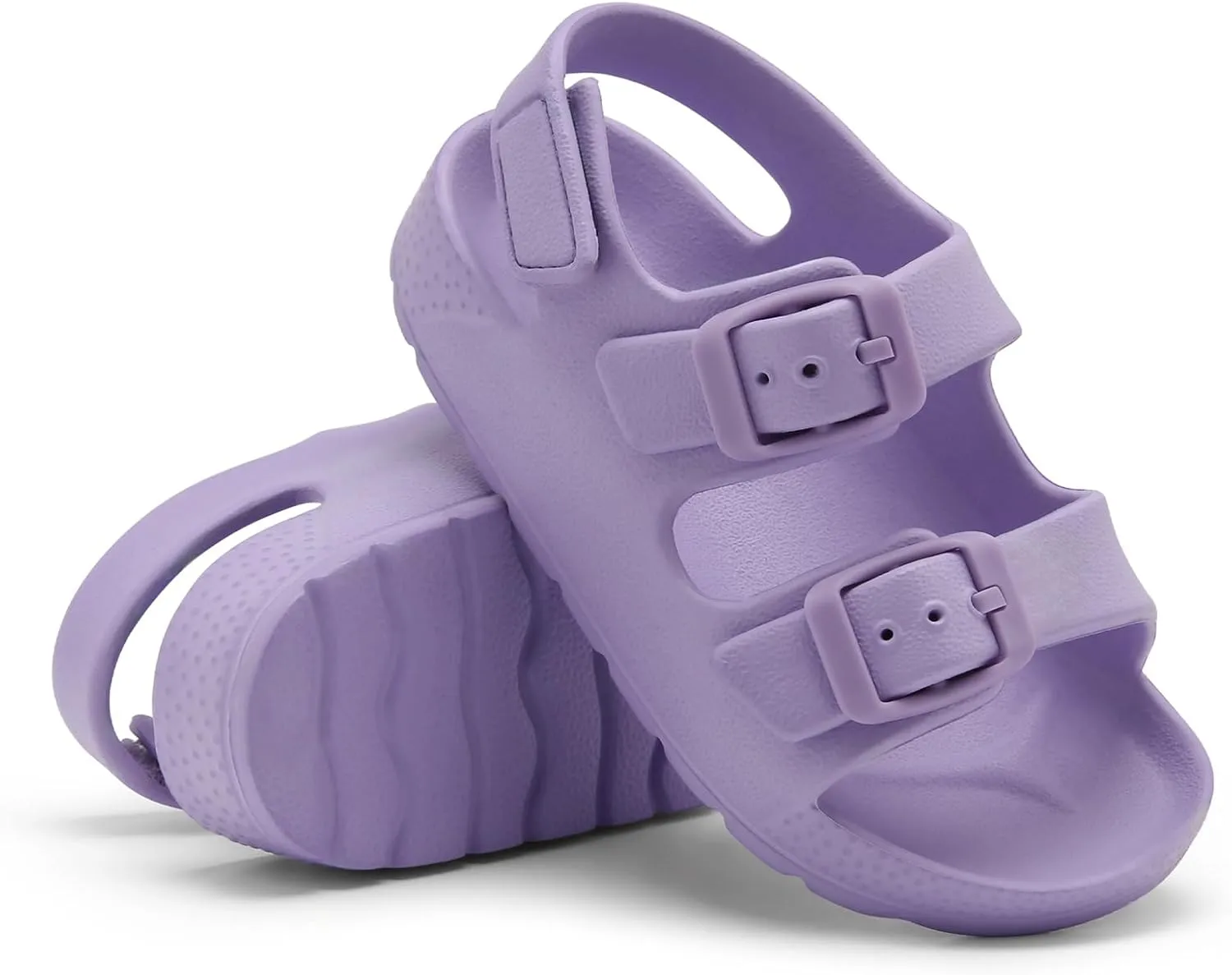 INMINPIN Toddler Boys Girls Buckle Sandals Comfort Open Toe Sandal with Adjustable Back Strap