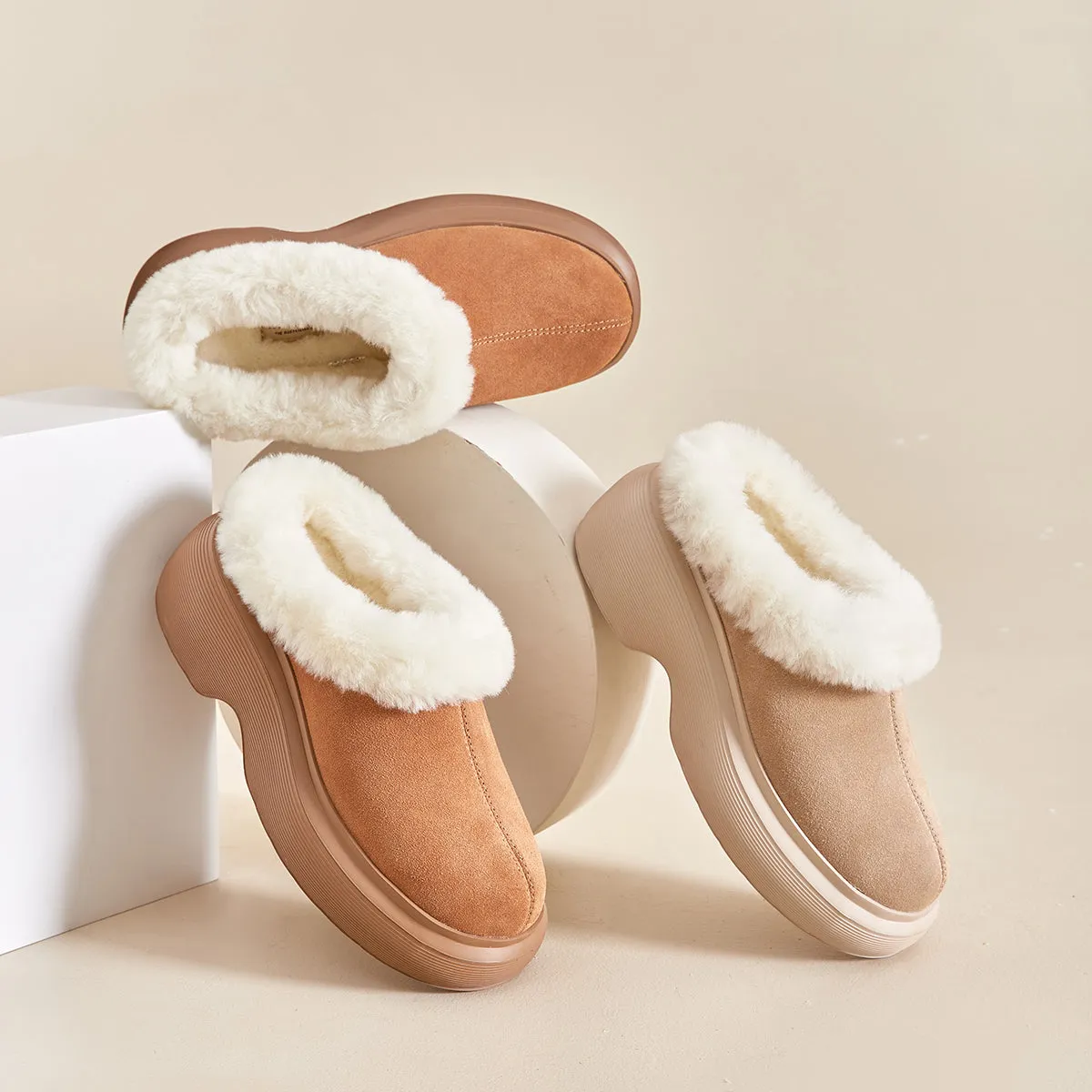 INS-STYLE FURRY LOAFER 5865