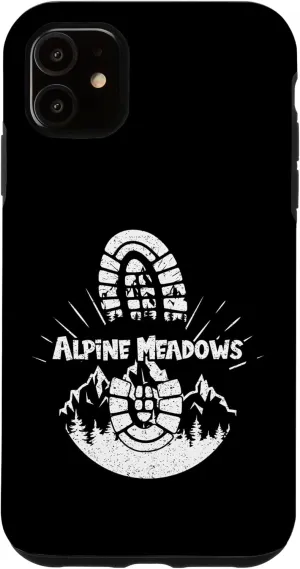 iPhone 11 Hiking In Alpine Meadows Western United Vacation Ski Case