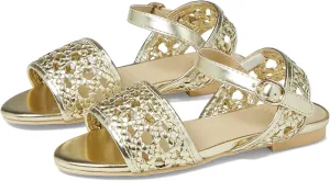 Janie and Jack Girl's Gold Braided Sandal (Toddler/Little Kid/Big Kid)