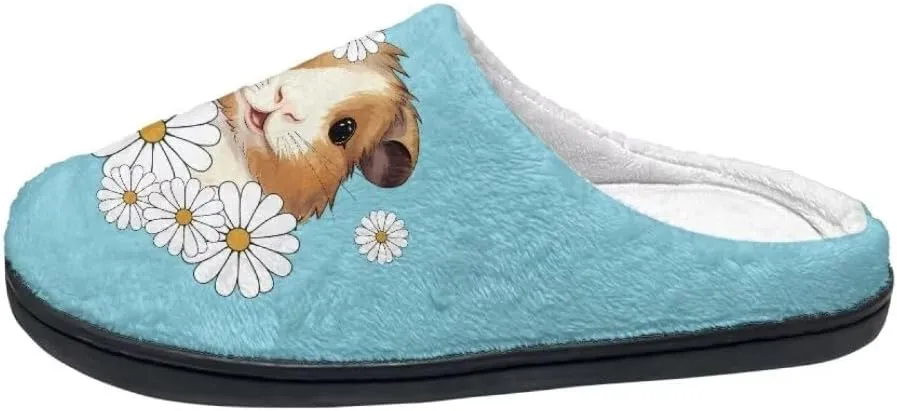 Jeiento Fluffy Winter House Shoes for Women Ladies Closed Toe Slipper Indoor Bedroom Slipper Anti-Skid Rubber Casual Soft Slides Scuff Slippers