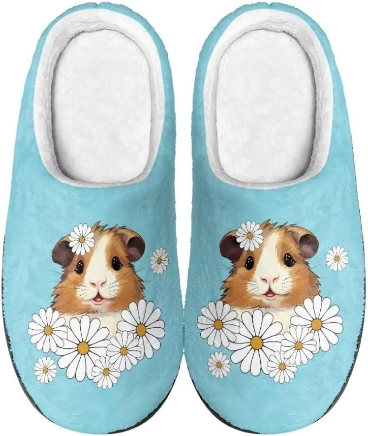 Jeiento Fluffy Winter House Shoes for Women Ladies Closed Toe Slipper Indoor Bedroom Slipper Anti-Skid Rubber Casual Soft Slides Scuff Slippers