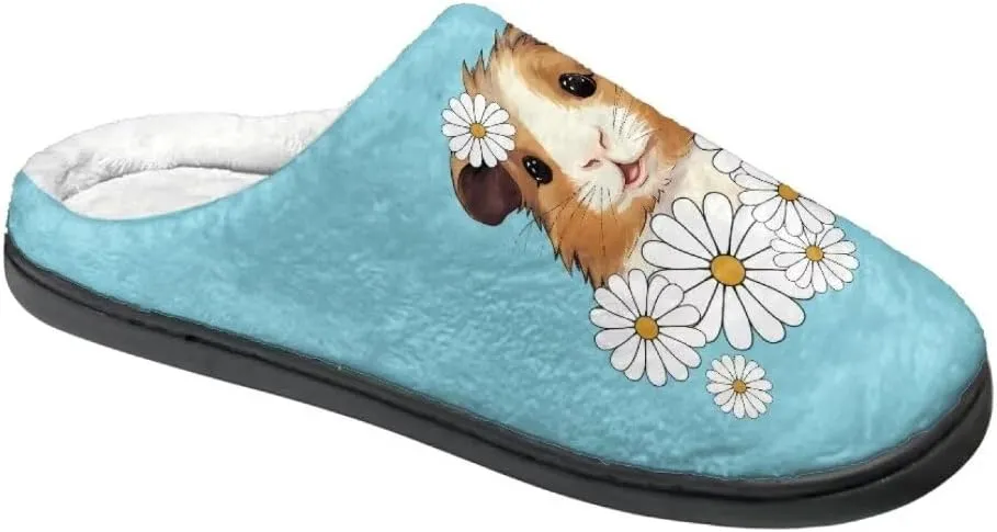 Jeiento Fluffy Winter House Shoes for Women Ladies Closed Toe Slipper Indoor Bedroom Slipper Anti-Skid Rubber Casual Soft Slides Scuff Slippers
