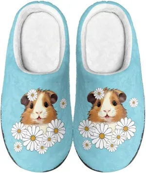 Jeiento Fluffy Winter House Shoes for Women Ladies Closed Toe Slipper Indoor Bedroom Slipper Anti-Skid Rubber Casual Soft Slides Scuff Slippers