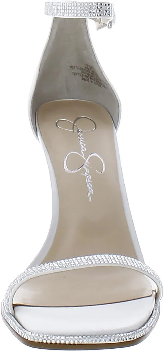 Jessica Simpson Womens Ostey Satin Bling Pumps