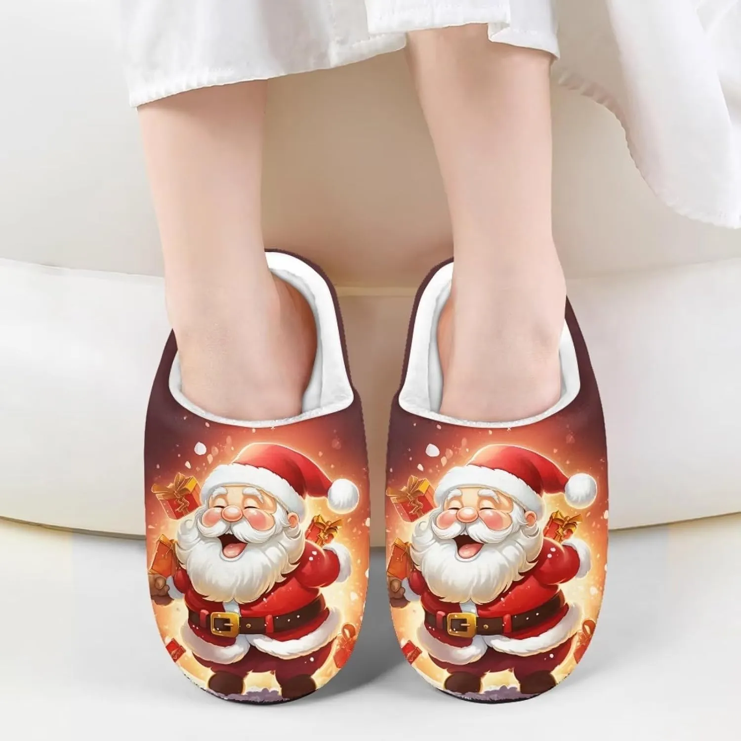 Kid Slippers for Boys Girls Fuzzy Non-slip House Slipper Winter Bedroom Shoes for Little Kids