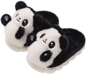 Kids Boy Girl Cute Cartoon Panda Warm Cotton Slippers