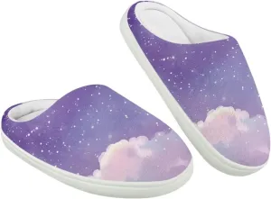 Kids Cotton Slipper Warm Winter Fluffy Breathable Shoes Cozy Fuzzy Print Anti-Slip House Slippers for Litter Big Kid US 9-15