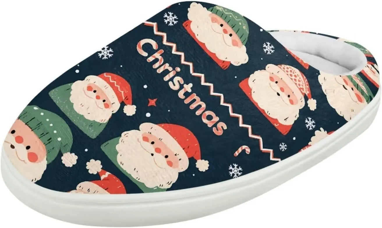 Kids Cotton Slipper Warm Winter Fluffy Breathable Shoes Cozy Fuzzy Print Anti-Slip House Slippers for Litter Big Kid US 9-15