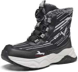 Kids Snow Boots Boys Girls Winter Shoes Warm Waterproof Slip Resistant Outdoor Hiking Walking Boot