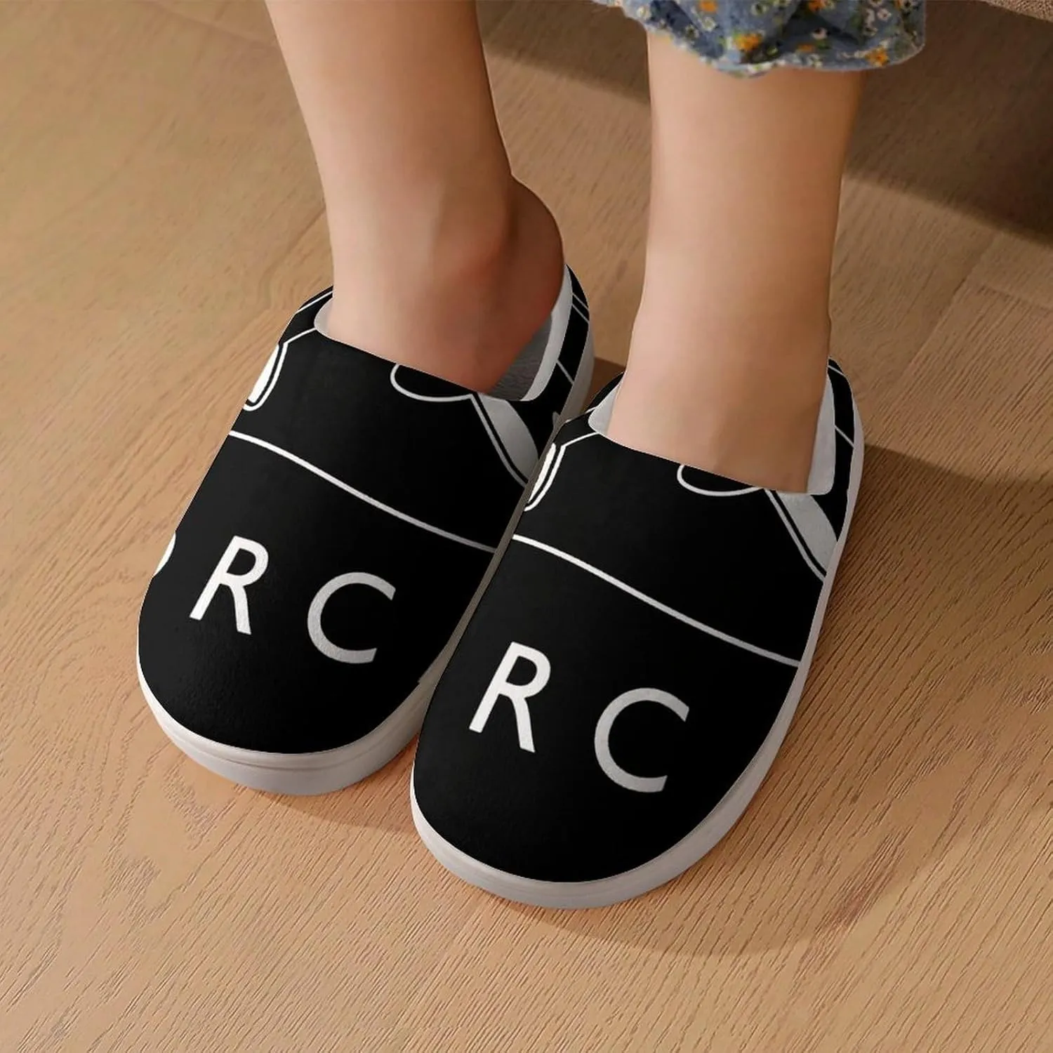 Killer Orca Whale Kids Toddler Cotton Slippers Slip-on House Shoes for Bedroom Indoor Outdoor
