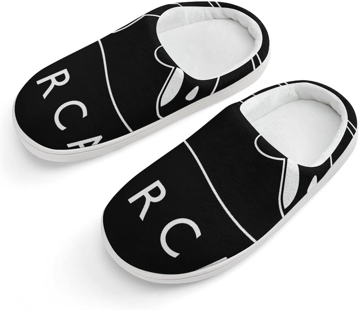 Killer Orca Whale Kids Toddler Cotton Slippers Slip-on House Shoes for Bedroom Indoor Outdoor