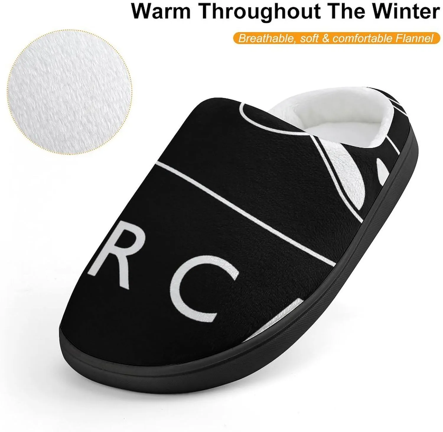 Killer Orca Whale Kids Toddler Cotton Slippers Slip-on House Shoes for Bedroom Indoor Outdoor