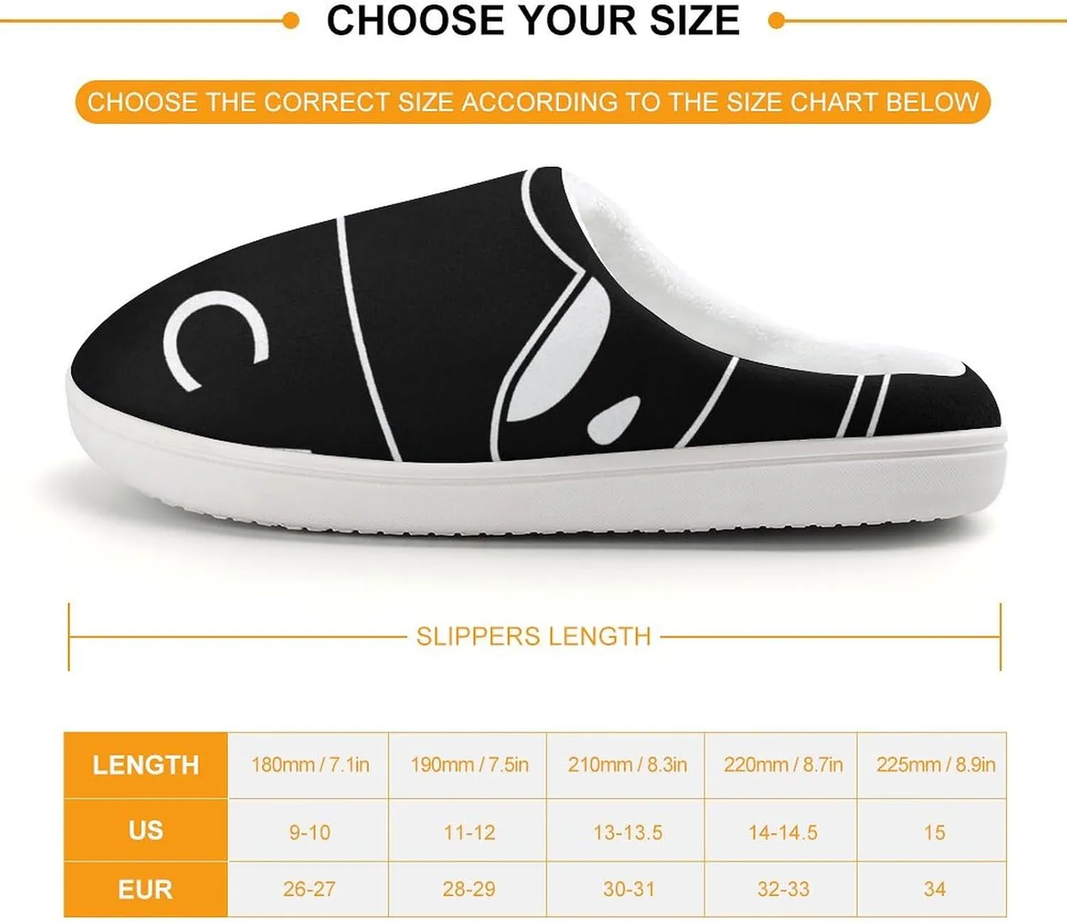 Killer Orca Whale Kids Toddler Cotton Slippers Slip-on House Shoes for Bedroom Indoor Outdoor