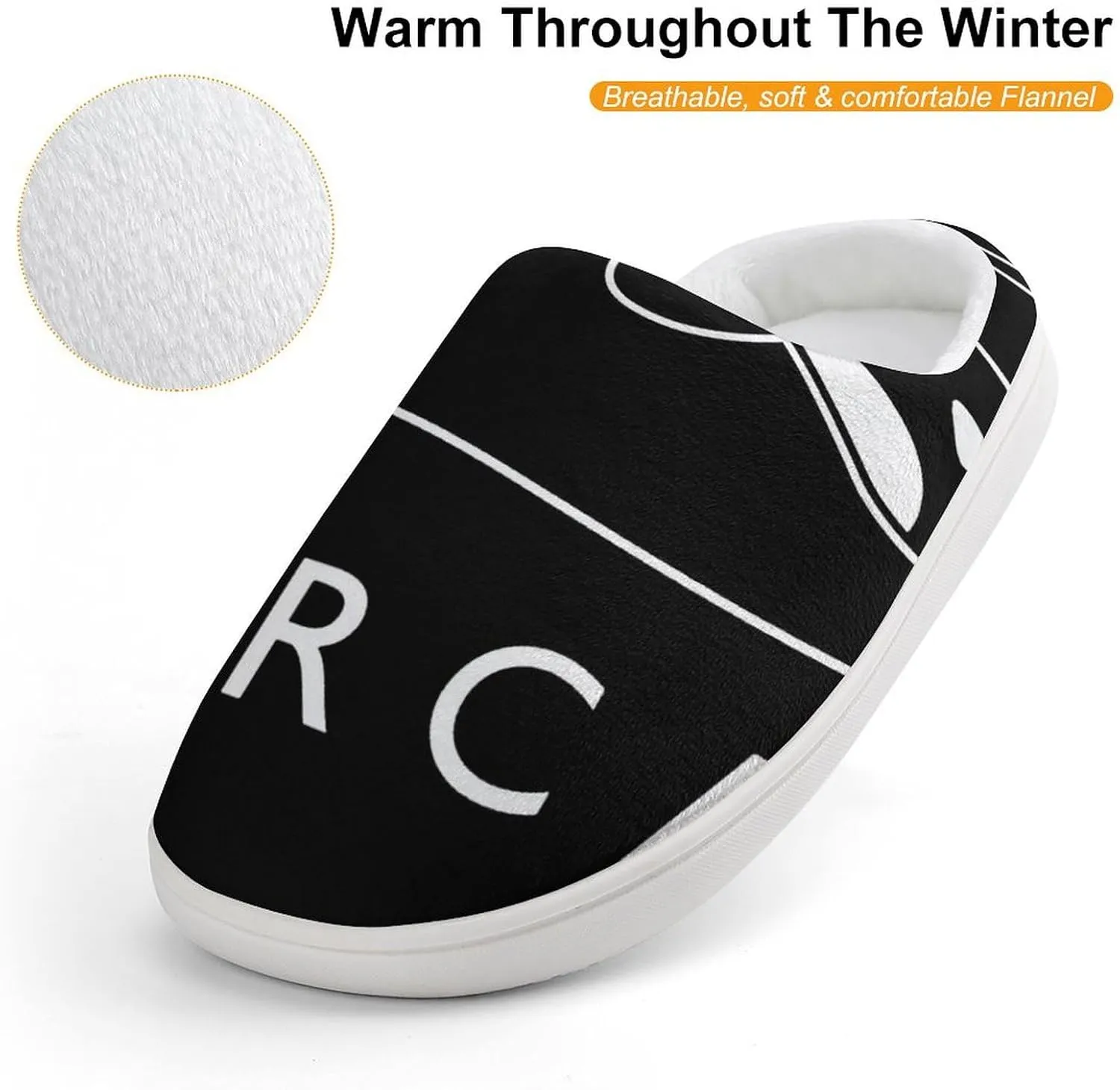 Killer Orca Whale Kids Toddler Cotton Slippers Slip-on House Shoes for Bedroom Indoor Outdoor