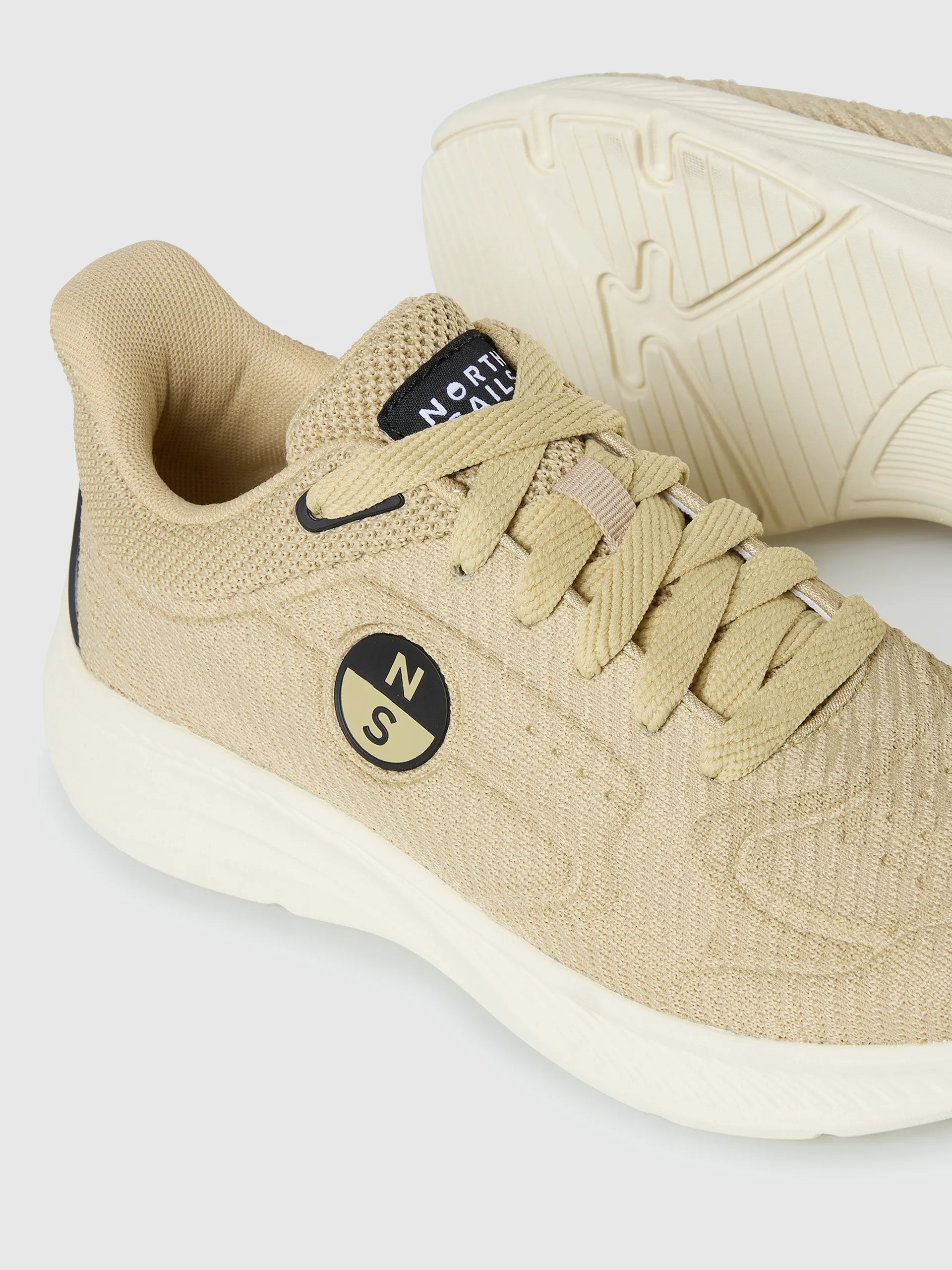 Knitted running sneaker