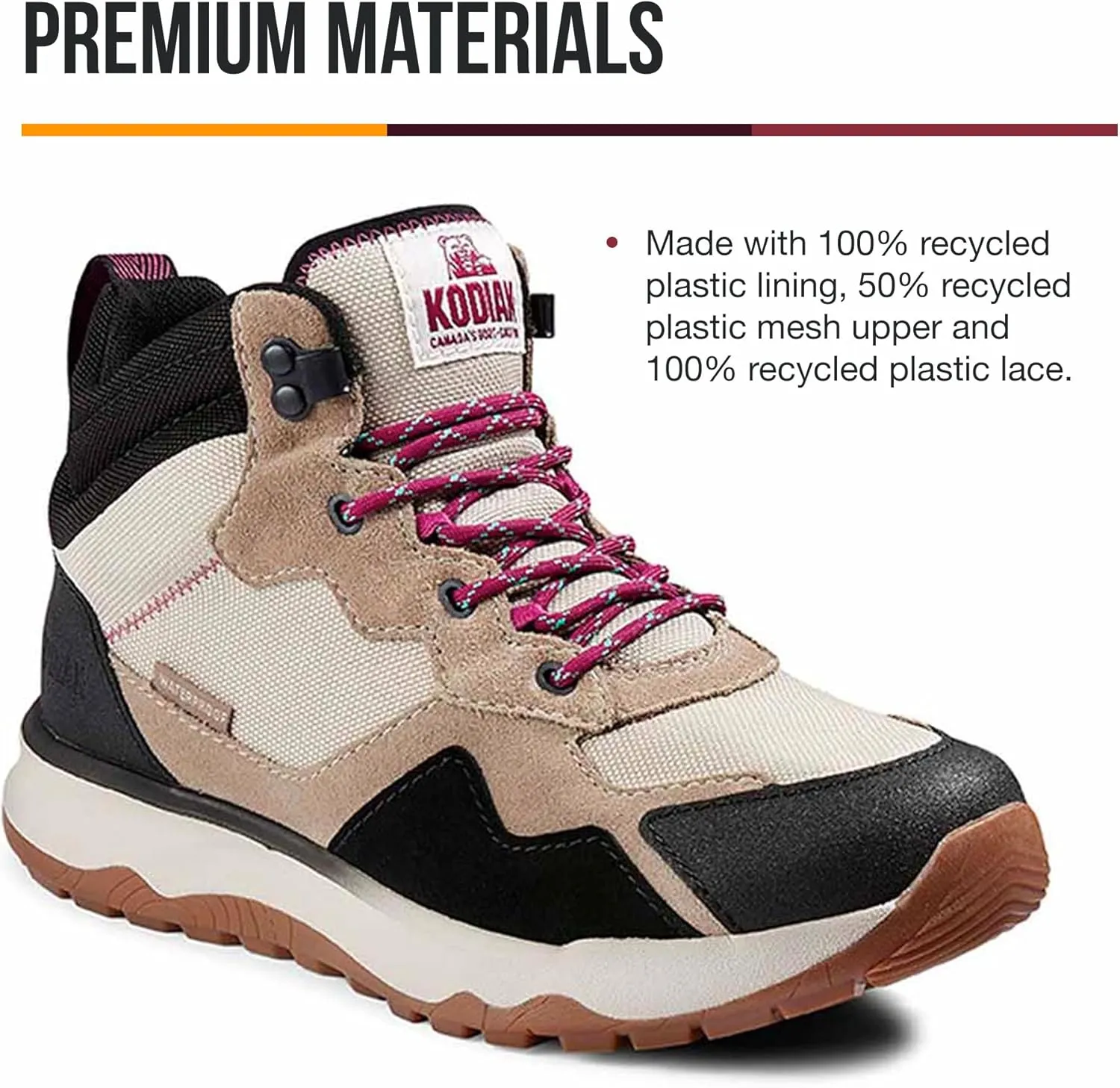 Kodiak Women's Kenosee Mid Cut Waterproof Hiking Boot
