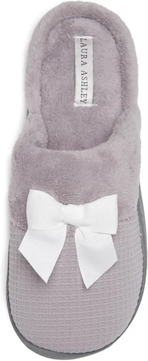 Laura Ashley Ladies Spa Rugged Slippers With Memory Foam Insole