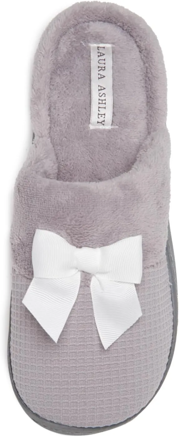 Laura Ashley Ladies Spa Rugged Slippers With Memory Foam Insole