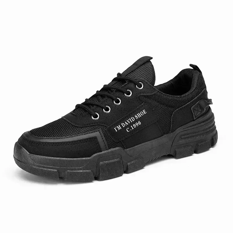 Leather Men's Walking Shoes - Running Sneaker