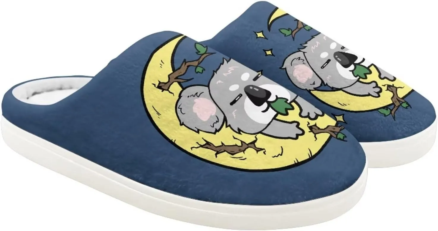 Little Girls Slippers Indoor Comfort Cute Pattern Size 9-15 White