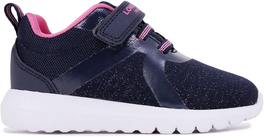 LONDON FOG Unisex Angel Lane Metallic Fashion Sneaker Lace-Up Athletic Running Shoe (Big Kid - Little Kid Toddler)