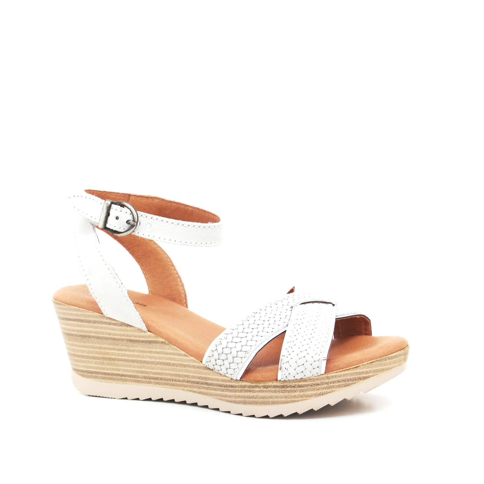 Lucy Leather Wedge Sandal