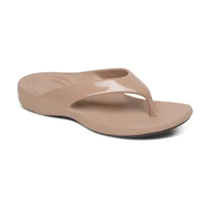 Maui Women's Mocha Toe Post Sandal - Aetrex