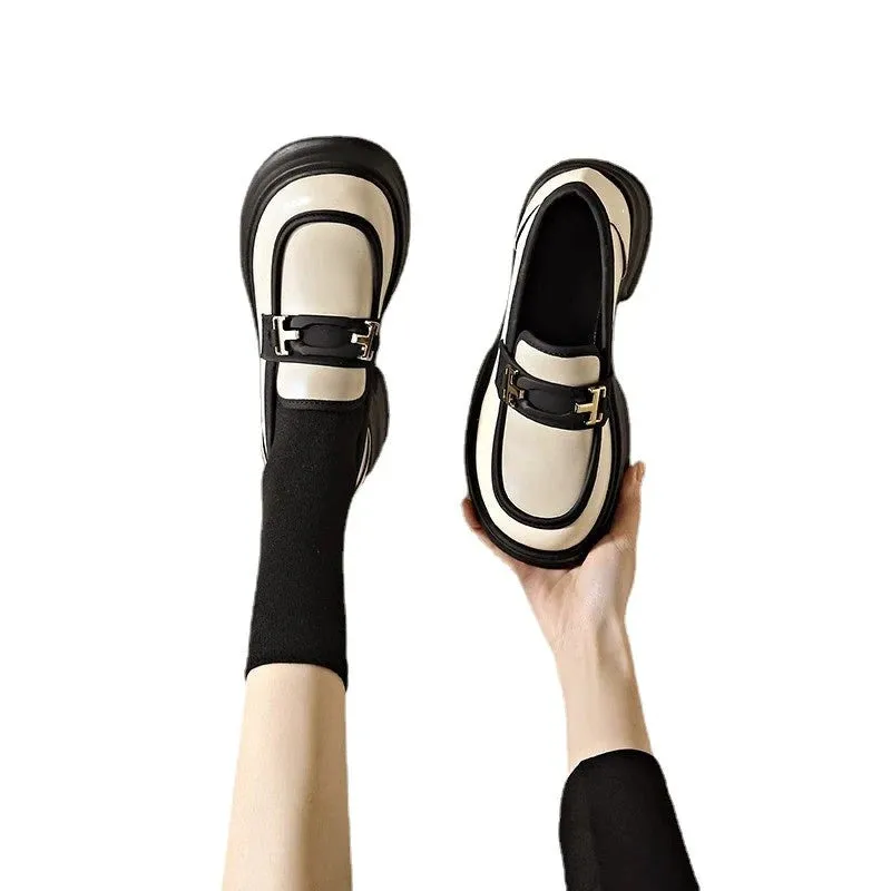 Megan - Eleganter Retro Lederschuh Loafer für Damen