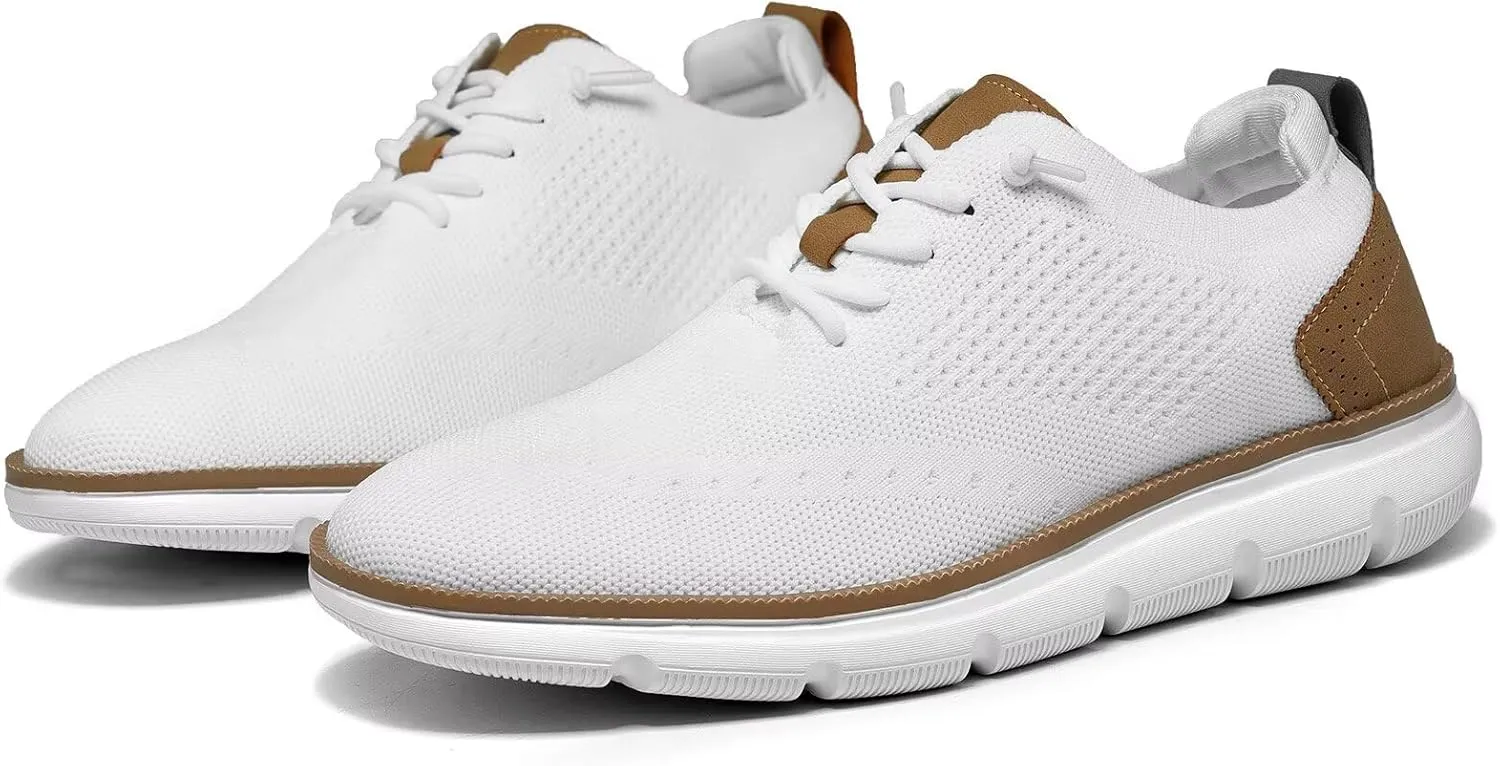 Men's Mesh Sneakers Oxfords Lace-Up Lightweight Casual Walking Shoes Dress Shoes Fashion Sneakers Walking Shoes
